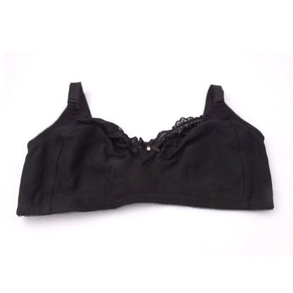 Plus Size Black Lace Wireless Bras