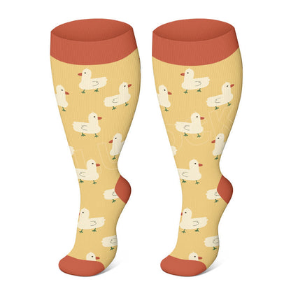 » Plus Size Farm Animals Compression Socks (100% off)