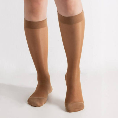 Pure Color Sheer Compression Socks