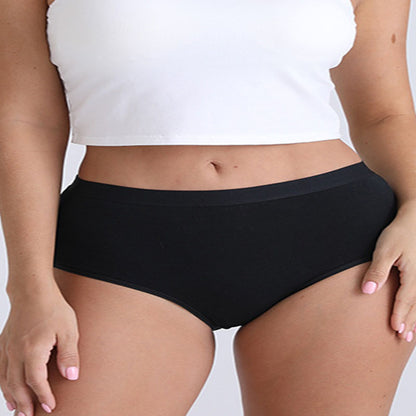 Plus Size High Waist Cotton Panty(6 Packs)