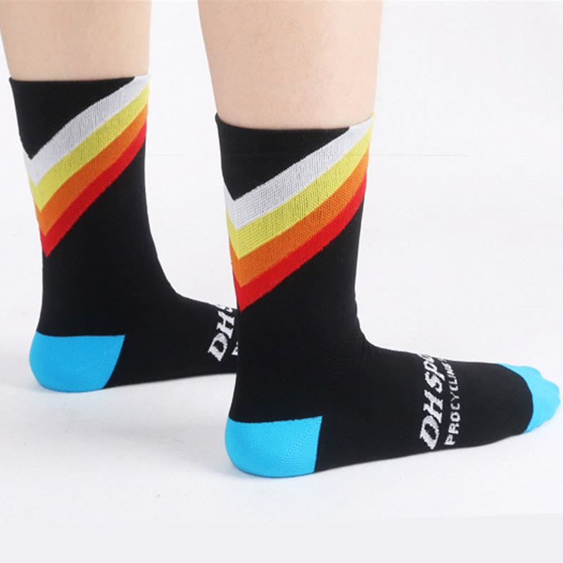 Plus Size Mountaineering Quarter Compression Socks(4 Pairs)