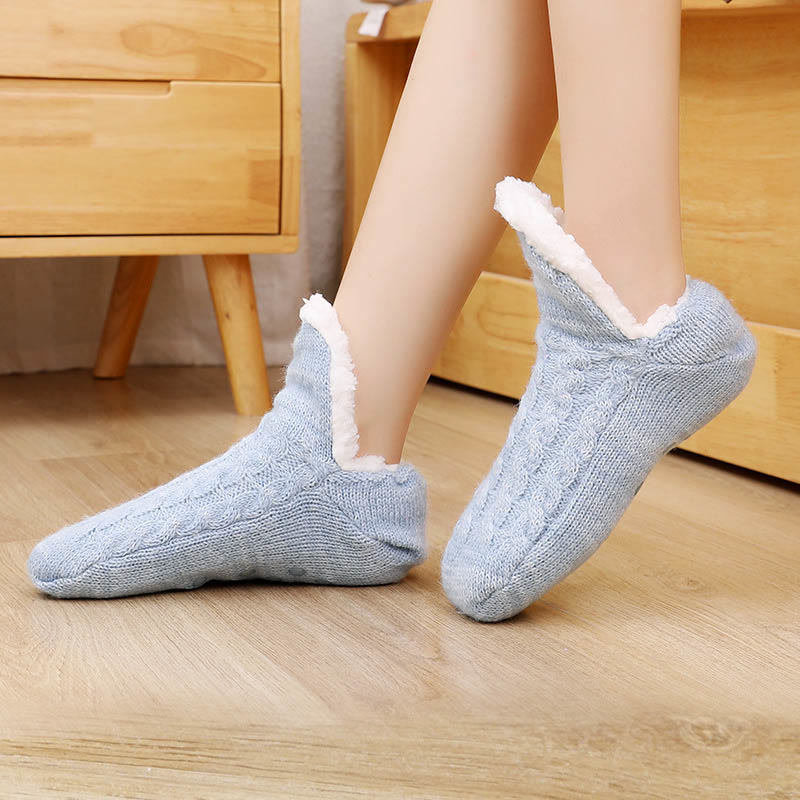 Plus Size Plush Ankle Slipper Socks