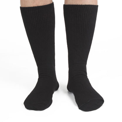 Extra Wide Non Slip Crew Socks