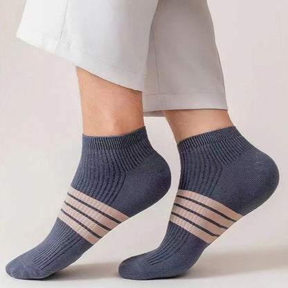 Plus Size Stripe Ankle Socks(10 Pairs)