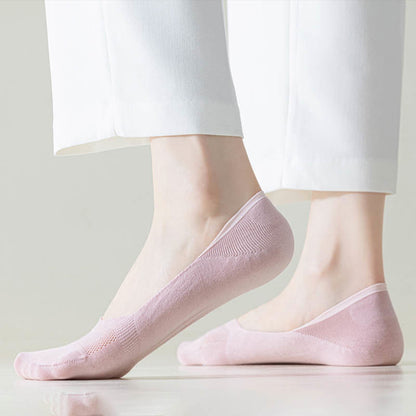 Plus Size Summer Ice Silk No Show Socks(6 Pairs)