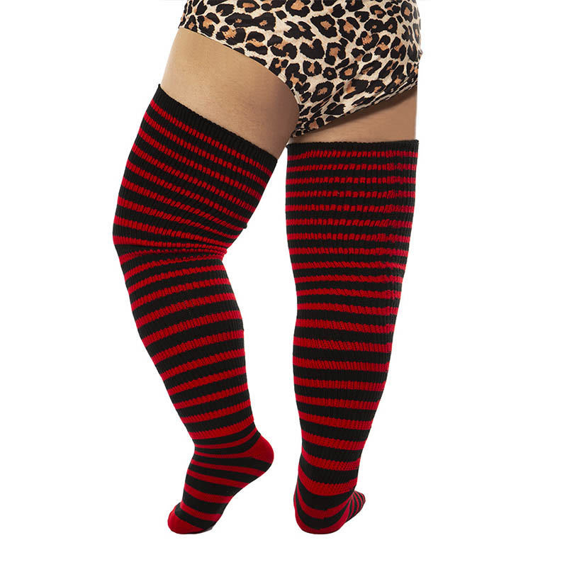 Plus Size Halloween Thigh High Knee Socks