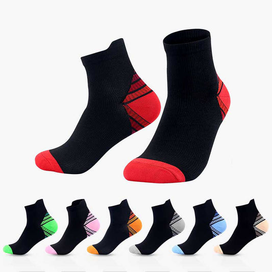 Plus Size Cushioned Athletic Ankle Compression Socks(7 Pairs)