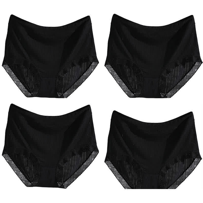 Plus Size High-Waisted Seamless Panty(4 Pairs)