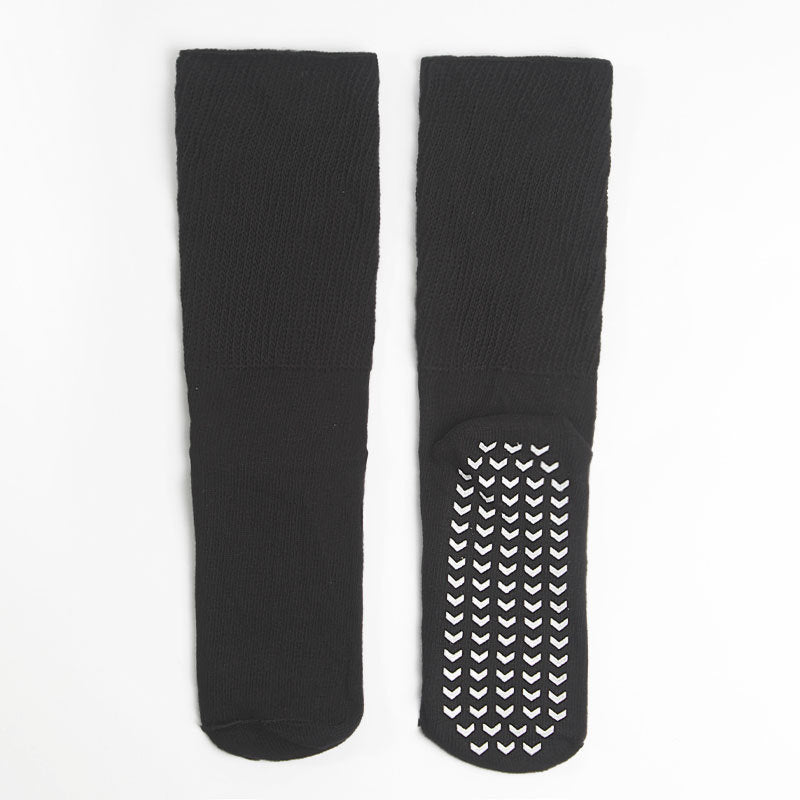 Extra Wide Non Slip Crew Socks