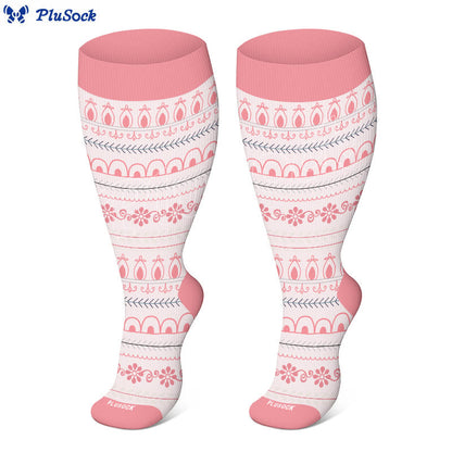 » Plus Size Argyle Bohemian Style Compression Socks (100% off)