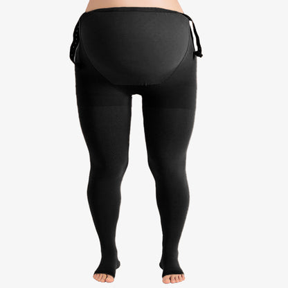 Plus Size Medical Footless Pregnancy Compression Tights(15-20mmhg)