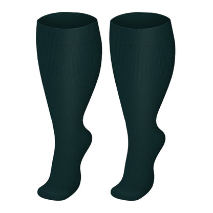 Plus Size Green Series Compression Socks(3 Pairs)