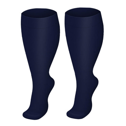 Plus Size Blue Series Compression Socks(3 Pairs)