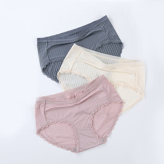 Plus Size Ice Silk Breathable Panty(5 Packs)