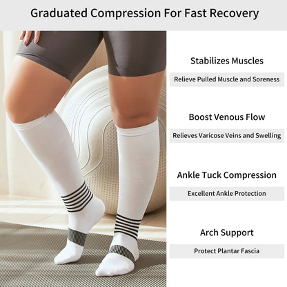 Plus Size Circulation Support Compression Socks