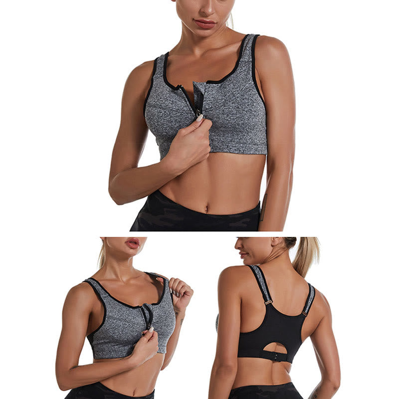 Plus Size Wirefree Cups Yoga Sports Bras(2 Packs)