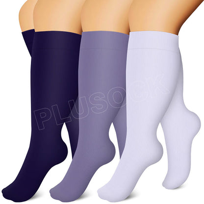 Plus Size Purple Series Compression Socks