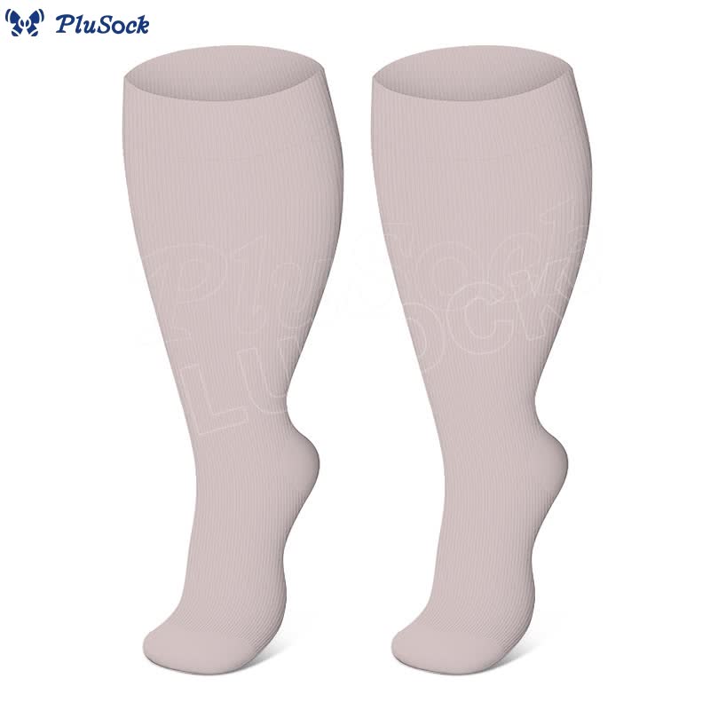 Free Today: Plus Size Brown Series Compression Socks