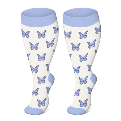 Plus Size Springtime Compression Socks(3 Pairs)