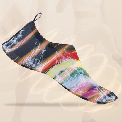 Plus Size Rainbow Slipper Socks