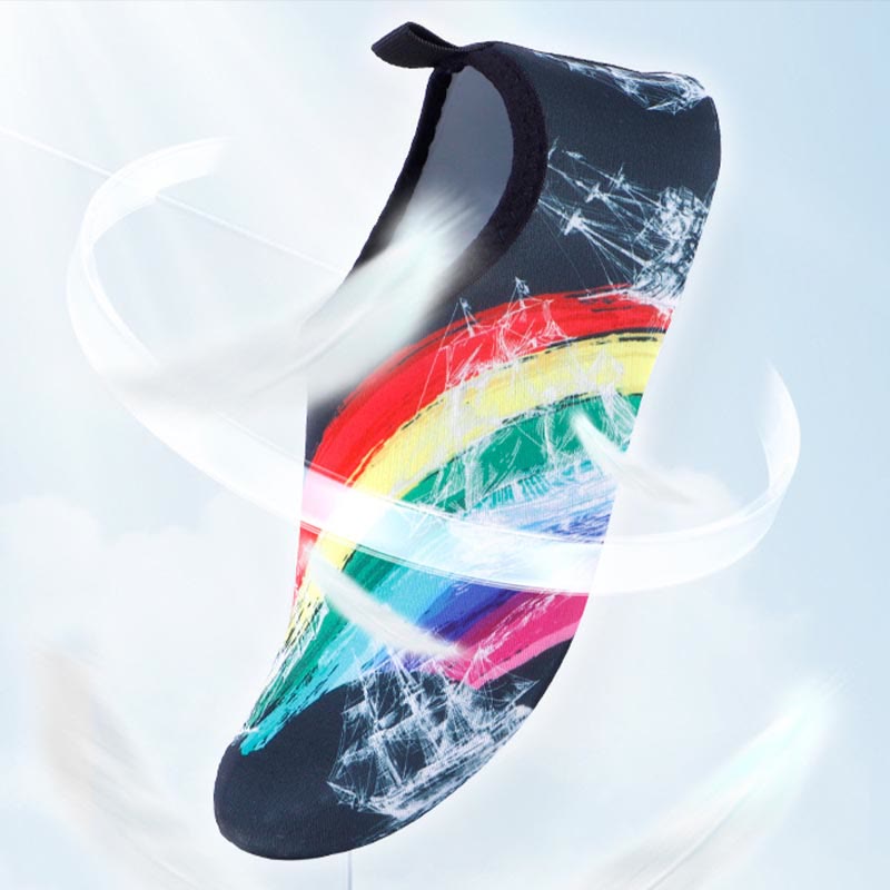 Plus Size Rainbow Slipper Socks