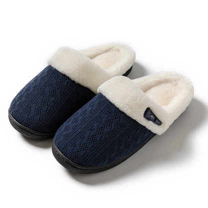 Plus Size Plush Soft Sole Slippers