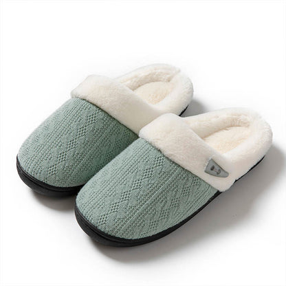 Plus Size Plush Soft Sole Slippers