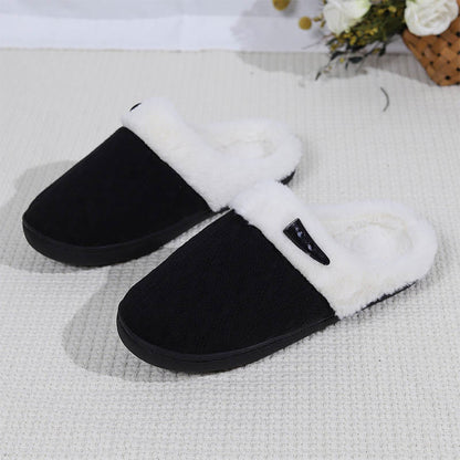 Plus Size Plush Soft Sole Slippers