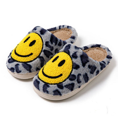 Plus Size Yellow Smiley Face Slippers