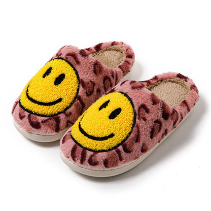 Plus Size Yellow Smiley Face Slippers