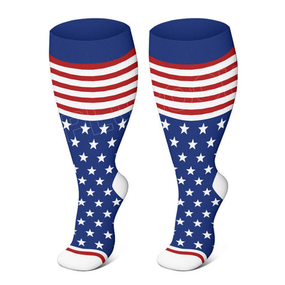 » Plus Size American Flag Compression Socks (100% off)