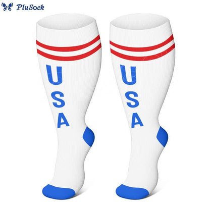 » Plus Size American Flag Compression Socks (100% off)