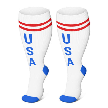 » Plus Size American Flag Compression Socks (100% off)