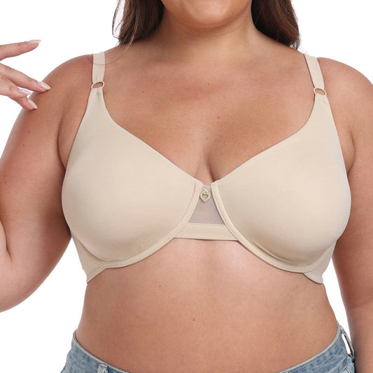 Plus Size Ice Silk Traceless Full Coverage Bras