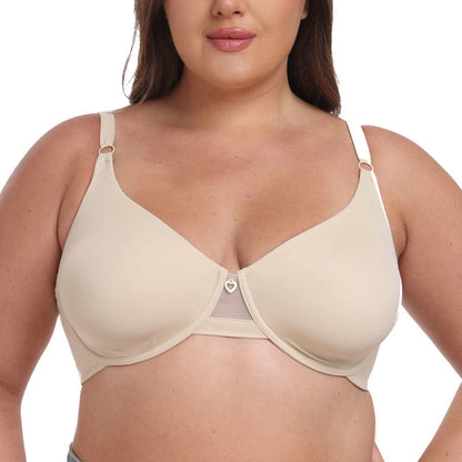 Plus Size Ice Silk Traceless Full Coverage Bras