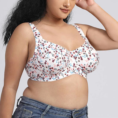 Plus Size Floral Full Coverage Bras