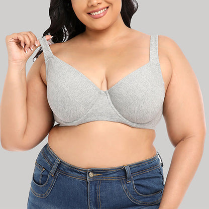 Plus Size Gray Full Coverage Bras