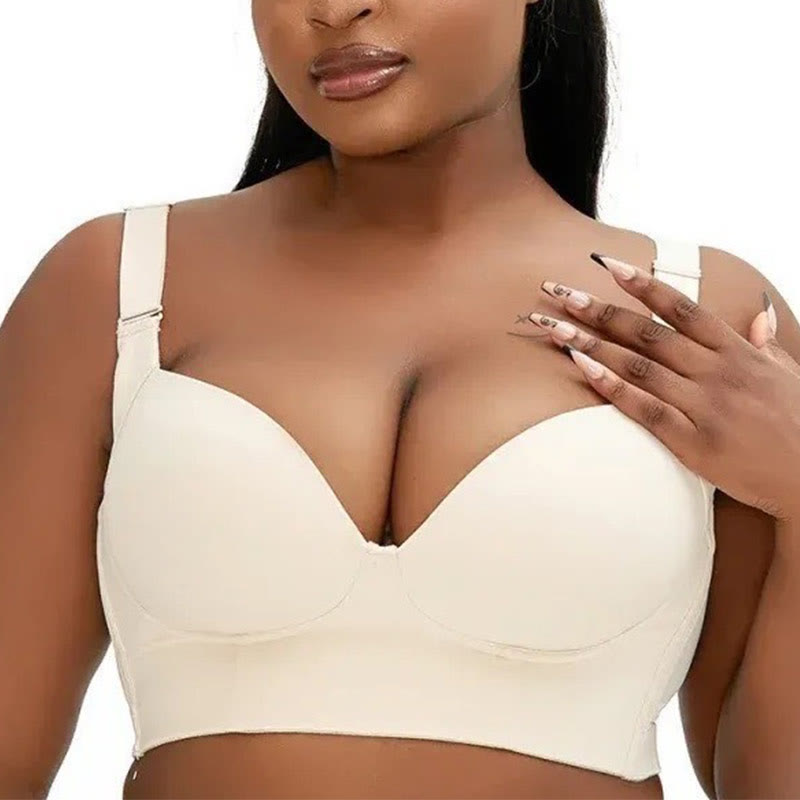 Plus Size Deep V Full Coverage Bras