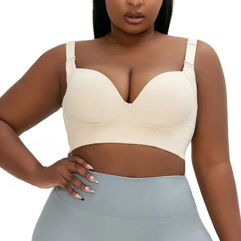 Plus Size Deep V Full Coverage Bras