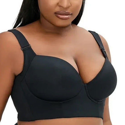 Plus Size Deep V Full Coverage Bras