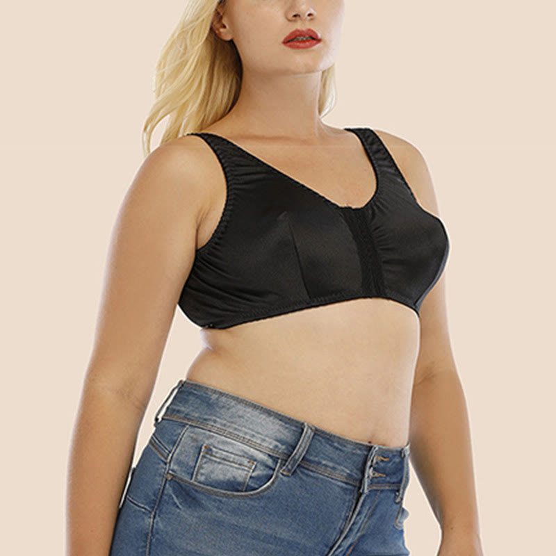 Plus Size Comfortable Front Buckle Wireless Bras