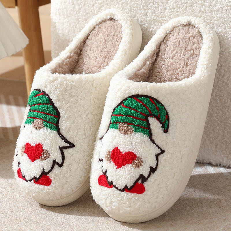 Plus Size Christmas Elements Slippers