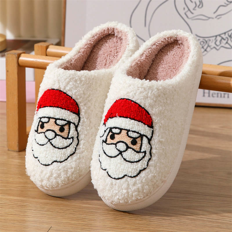 Plus Size Christmas Elements Slippers