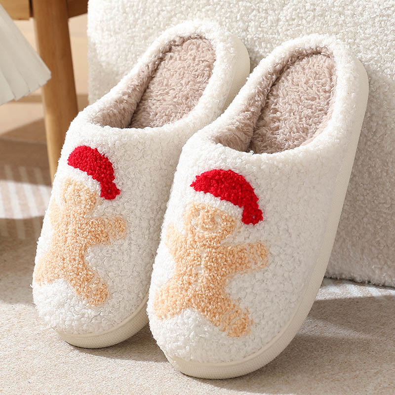 Plus Size Christmas Elements Slippers