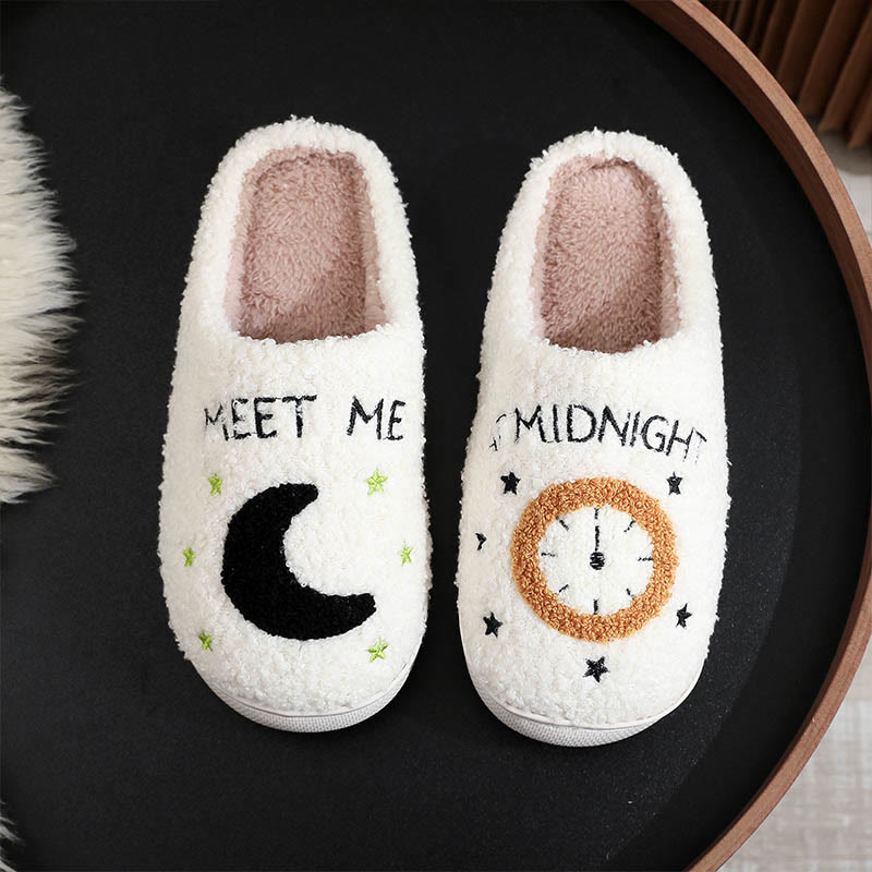 Plus Size Moon Alarm Clock Slippers