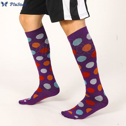 Rainbow Dots Knee High Socks(7 Pairs)