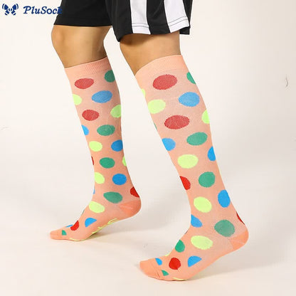 Rainbow Dots Knee High Socks(7 Pairs)