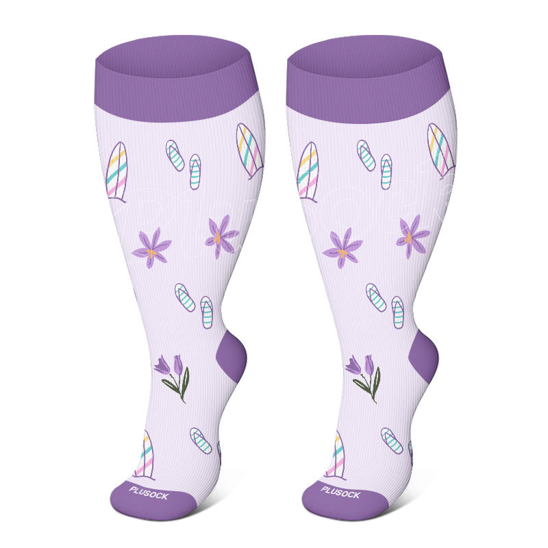 Plus Size Summer Elements Compression Socks(3 Pairs)