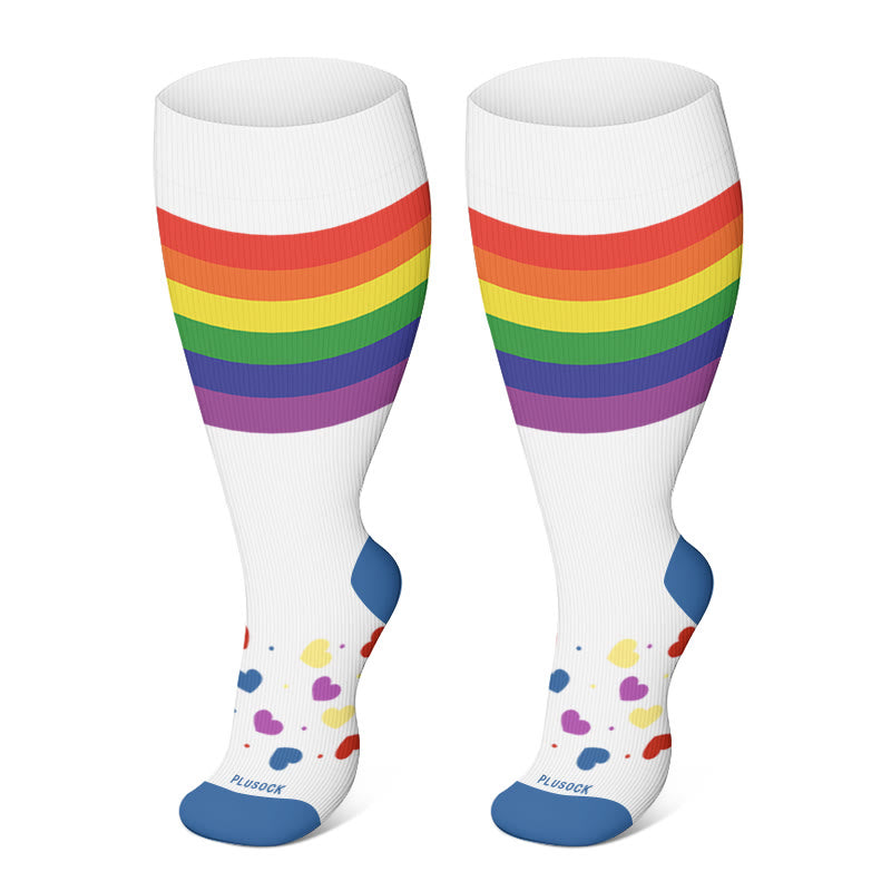 Plus Size Cute Pattern Compression Socks