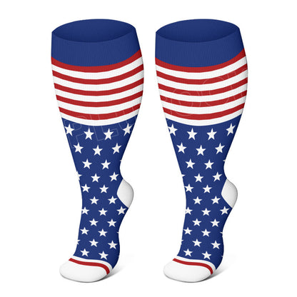 Plus Size Fashion Pattern Compression Socks